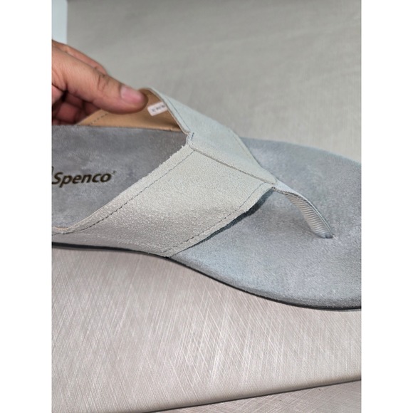 Spenco Women Gray Suede Flip Flop Sandals Comfort Orthotic Size 9 - Picture 13 of 14